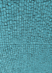 Machine Washable Transitional Dark Cyan Green Rug, wshpat2202lblu