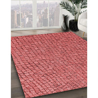 Patterned Red Rug, pat2202rd