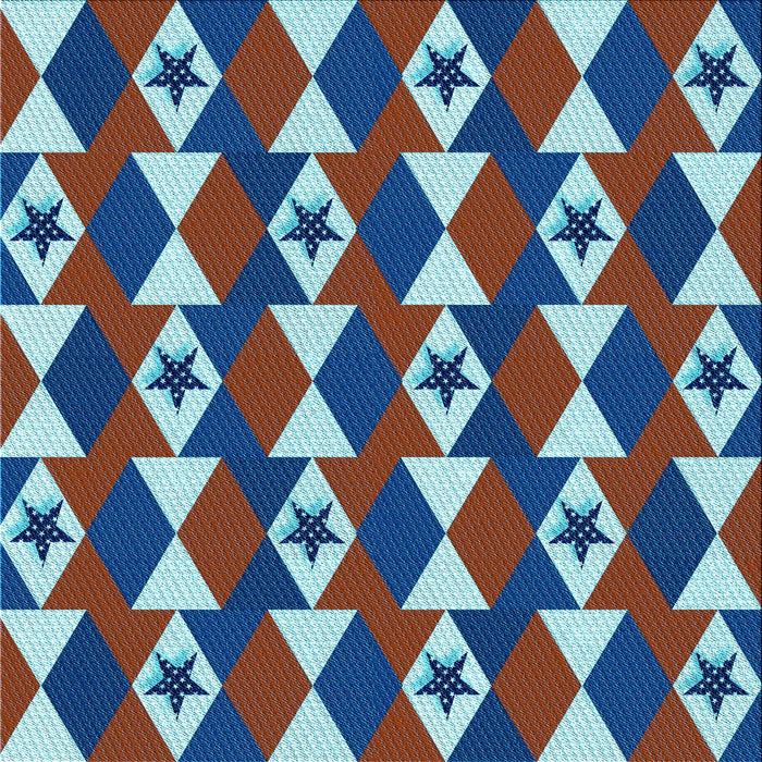 Round Machine Washable Transitional Crystal Blue Rug, wshpat2203lblu