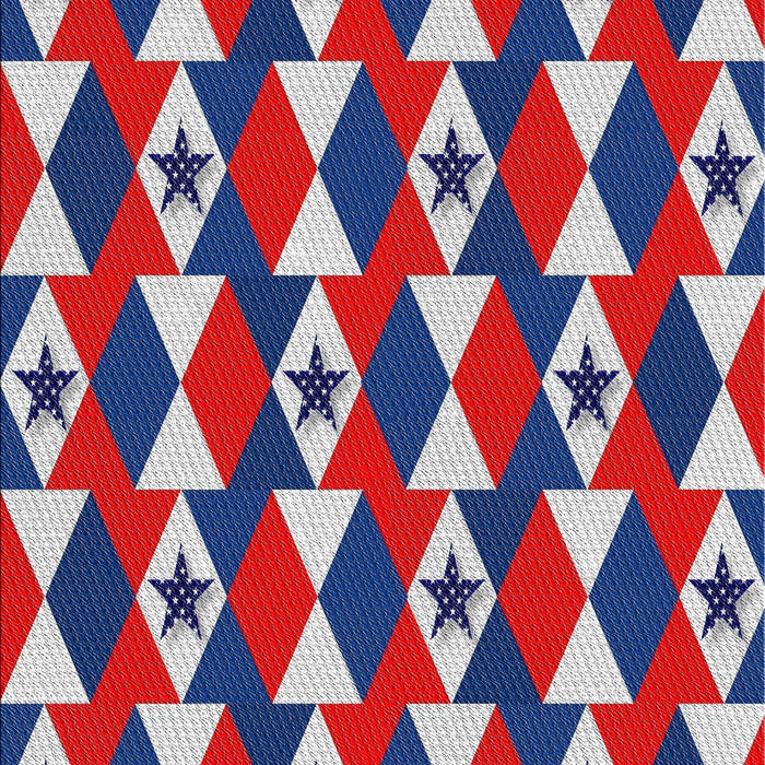 Patterned Blue Gray Novelty Rug, pat2203