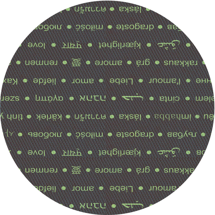 Square Patterned Hazel Green Rug, pat2204lblu