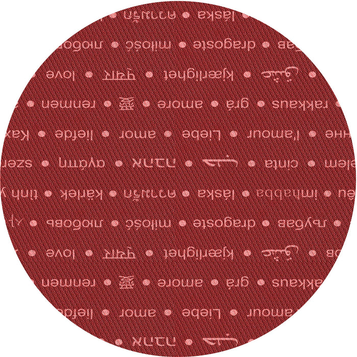 Square Patterned Red Rug, pat2204rd