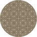 Square Patterned Bakers Brown Rug, pat2205brn