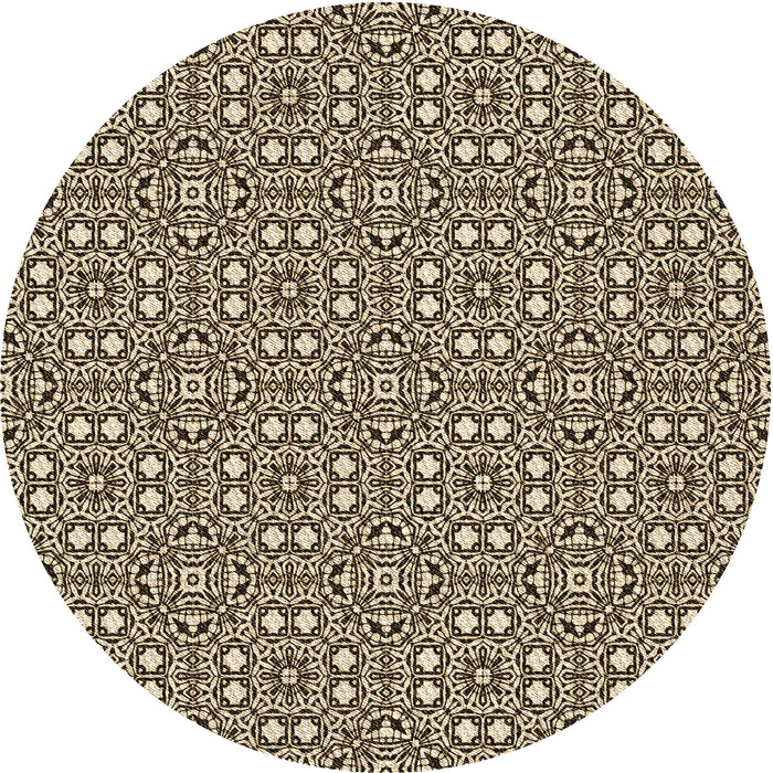 Square Machine Washable Transitional Bakers Brown Rug in a Living Room, wshpat2205brn