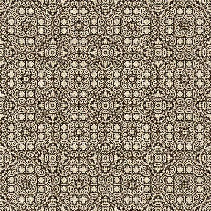 Round Machine Washable Transitional Bakers Brown Rug, wshpat2205brn