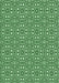 Patterned Deep Emerald Green Rug, pat2205grn