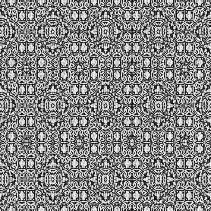 Patterned Dark Gray Black Rug, pat2205gry