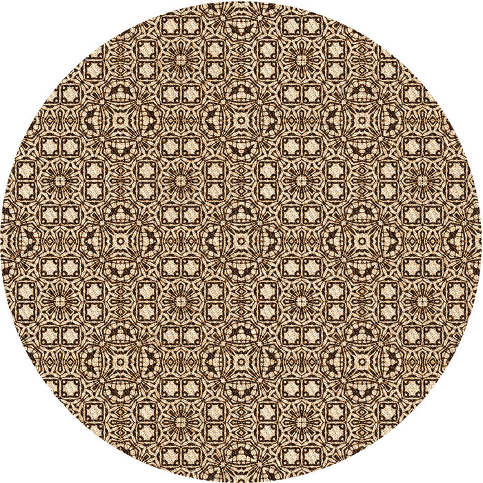 Square Machine Washable Transitional Bakers Brown Rug in a Living Room, wshpat2205org