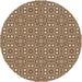 Square Machine Washable Transitional Bakers Brown Rug in a Living Room, wshpat2205org