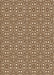 Patterned Bakers Brown Rug, pat2205org