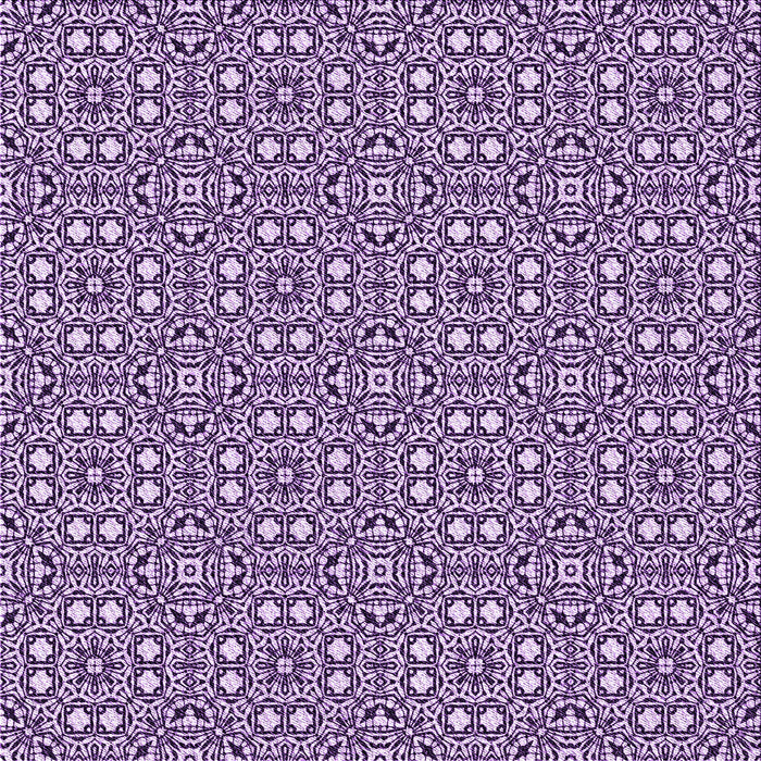 Round Machine Washable Transitional Purple Rug, wshpat2205pur