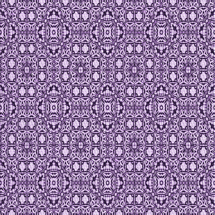 Machine Washable Transitional Purple Rug, wshpat2205pur