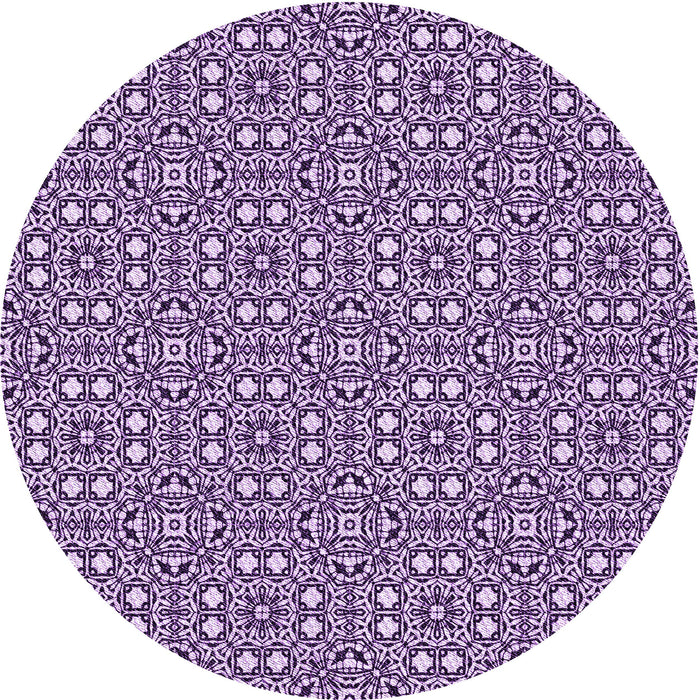 Square Patterned Purple Rug, pat2205pur