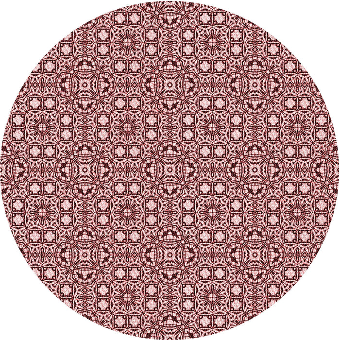 Square Patterned Baby Pink Rug, pat2205rd