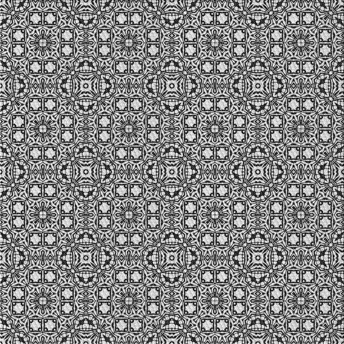 Square Patterned Light Gray Novelty Rug, pat2205