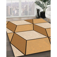 Patterned Yellow Rug, pat2206org