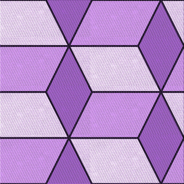 Round Patterned Blossom Pink Rug, pat2206pur