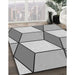 Patterned Gray Novelty Rug in Family Room, pat2206