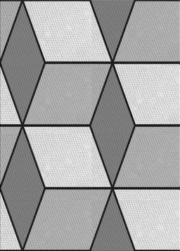 Patterned Gray Novelty Rug, pat2206