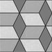 Square Patterned Gray Novelty Rug, pat2206