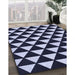 Machine Washable Transitional Night Blue Rug in a Family Room, wshpat2207blu