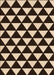 Patterned Black Brown Rug, pat2207org