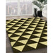 Machine Washable Transitional Metallic Gold Rug in a Family Room, wshpat2207yw