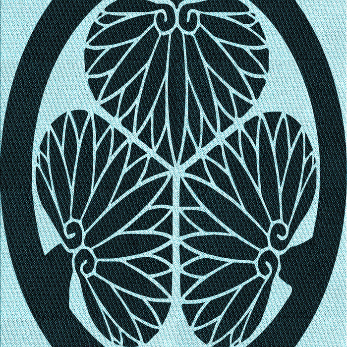 Patterned Deep Teal Green Rug, pat2208lblu