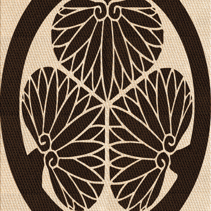 Patterned Black Brown Rug, pat2208org