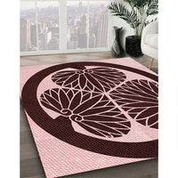 Patterned Red Rug, pat2208rd