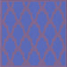 Round Patterned Light Slate Blue Rug, pat2209blu