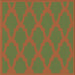 Round Patterned Mahogany Brown Rug, pat2209brn