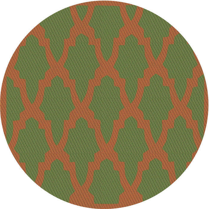 Square Patterned Mahogany Brown Rug, pat2209brn