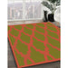 Machine Washable Transitional Dark Yellow Green Rug in a Family Room, wshpat2209org