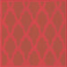 Round Patterned Red Rug, pat2209rd