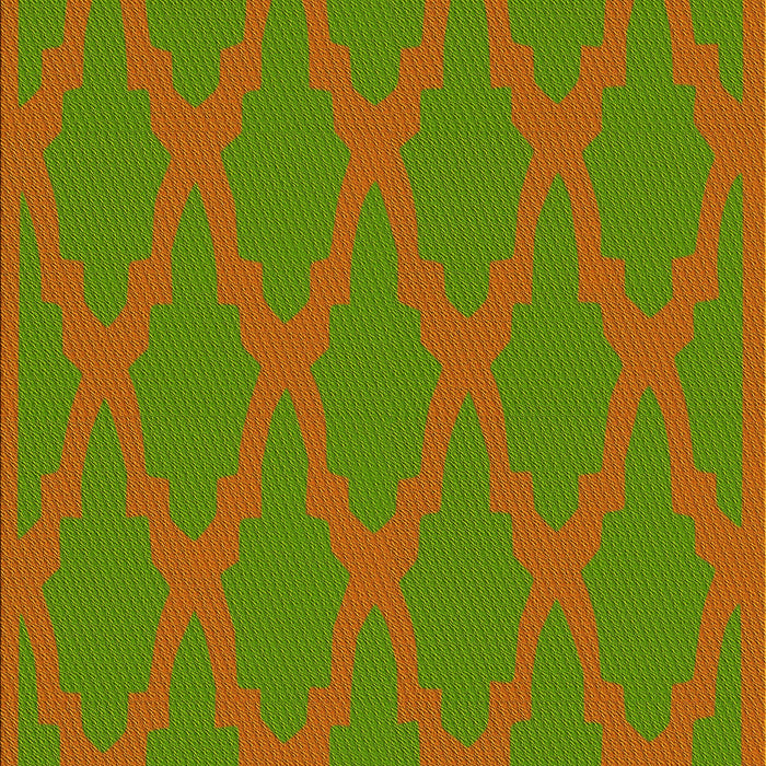 Machine Washable Transitional Apple Green Rug, wshpat2209yw