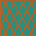 Square Patterned Light Sea Green Novelty Rug, pat2209