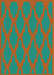 Patterned Light Sea Green Novelty Rug, pat2209