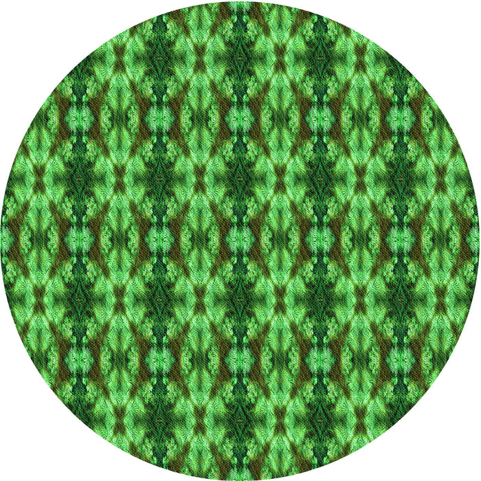 Square Patterned Deep Emerald Green Rug, pat221grn