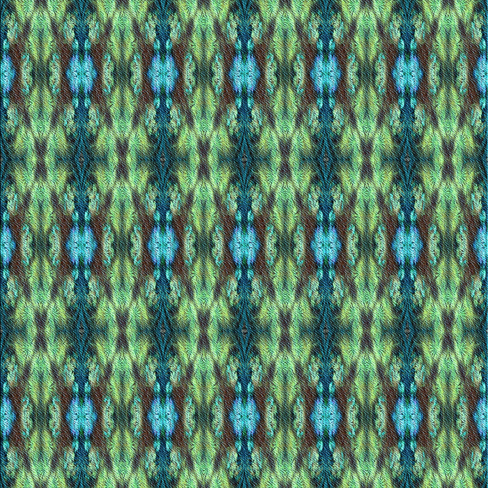 Patterned Emerald Green Rug, pat221lblu