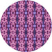 Square Patterned Dark Magenta Purple Rug, pat221pur