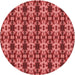 Square Patterned Red Rug, pat221rd