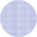 Square Patterned Lavender Blue Rug, pat2210blu