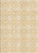 Patterned Golden Blonde Gold Rug, pat2210brn