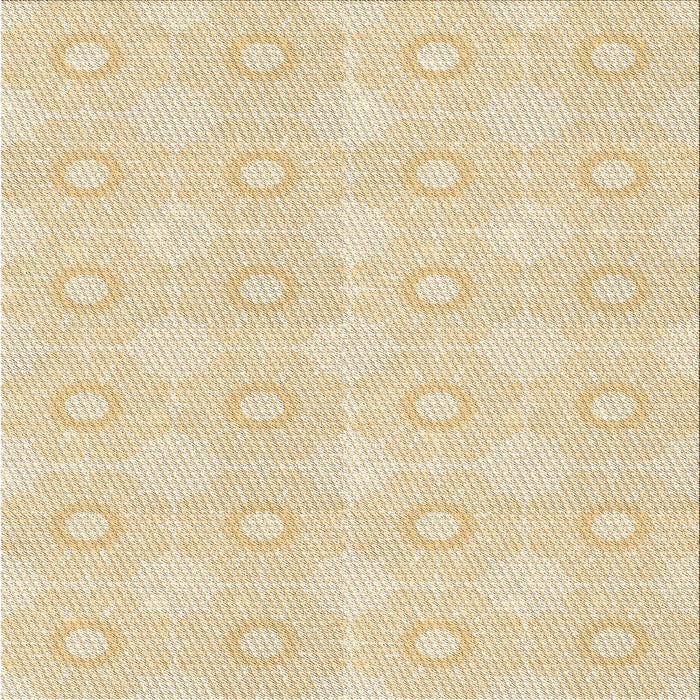 Round Machine Washable Transitional Golden Blonde Gold Rug, wshpat2210brn