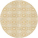 Square Patterned Golden Blonde Gold Rug, pat2210brn