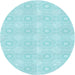 Square Patterned Diamond Blue Rug, pat2210lblu