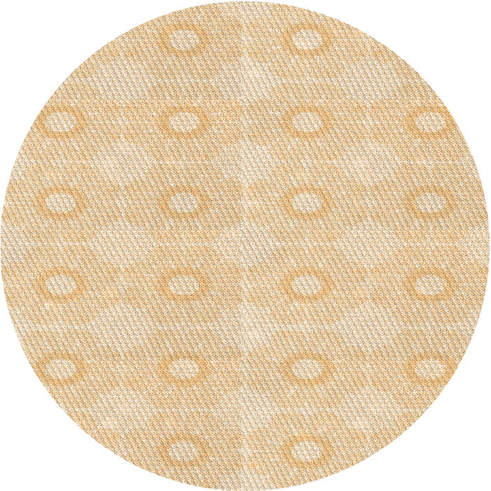 Square Patterned Golden Blonde Gold Rug, pat2210org