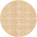 Square Patterned Golden Blonde Gold Rug, pat2210org