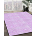 Machine Washable Transitional Violet Purple Rug in a Family Room, wshpat2210pur